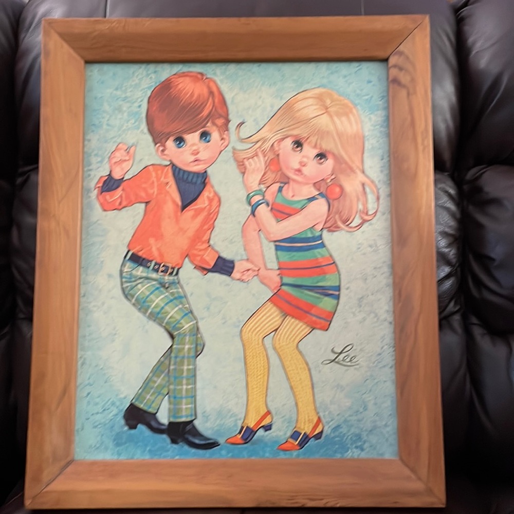 Vintage 60’s Lee mod go go dancer picture.